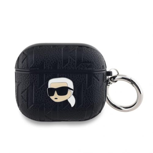 Karl Lagerfeld tok fekete KLA3PGKIPK Apple Airpods 3 készülékhez