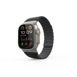   XPRO™ Apple Watch mágneses szilikon szíj Fekete/Szürke 42mm / 44mm / 45mm / 49mm