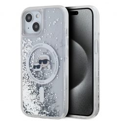   Karl Lagerfeld csillogós átlátszó tok KLHMP15SLGKCSGH Apple Iphone 15 készülékhez