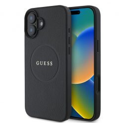   Guess tok Fekete Apple iPhone 16 Plus készülékhez GUHMP16MPGHSMMK