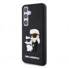 Karl Lagerfeld tok fekete KLHCS24S3DRKCNK Samsung S24 készülékhez