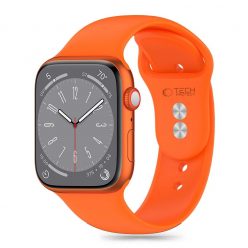   Tech-Protect SILICONE óraszíj narancssárga, Apple Watch 40mm / 41mm / 42mm készülékhez